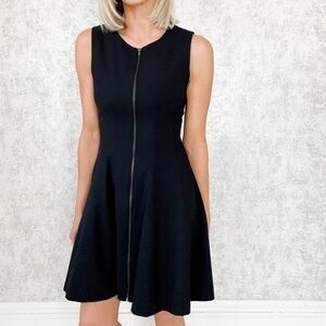 Theory Zip-front Skater Dress